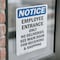 Signmission Employee Entrance Only No Deliveries OSHA Notice Sign, Vinyl Decal, 10in W x 14in L, 2PK OS-2PACK-NS-D-1014-V-11946 - alternate 6